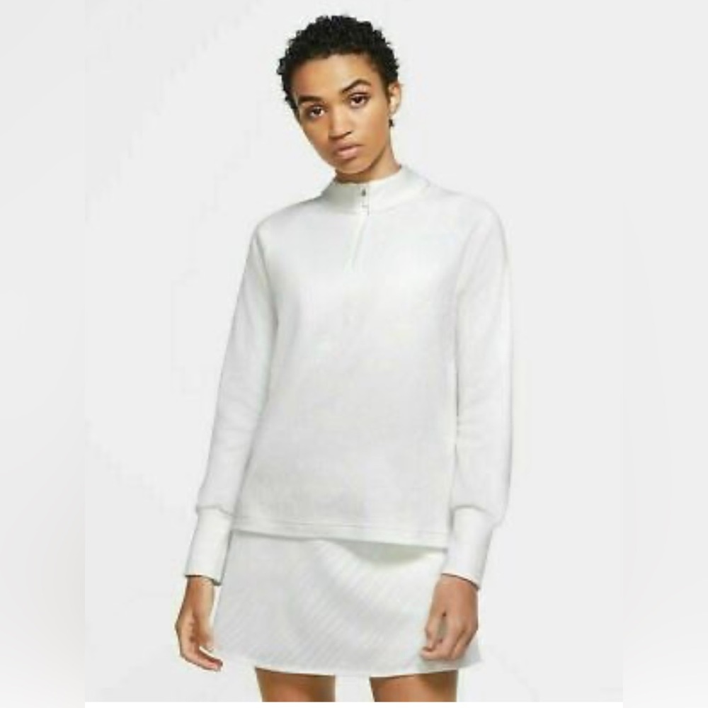 Nike Womens Victory Therma Half Zip Golf top White CU0817-100